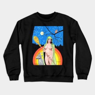 By Moonlight She Flies! Crewneck Sweatshirt